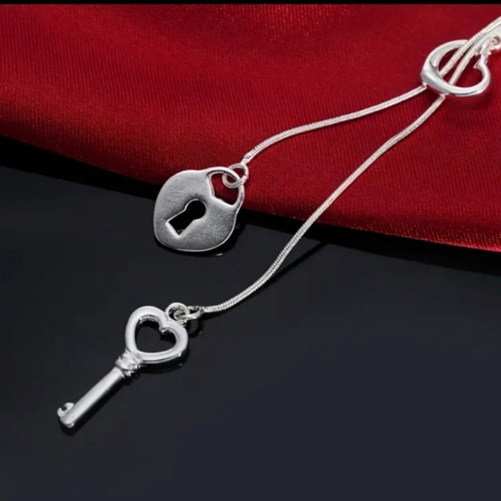 Heart and Key Necklace